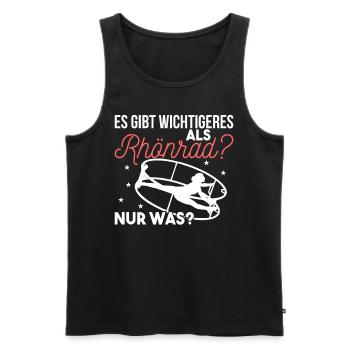 Rhönradturnen Turnen Geradeturnen Radgymnastik - Männer Premium Bio Tank Top - Schwarz - Vorne - Michal (187cm)
