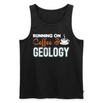 Geologist surveyor geology gift - Men's Premium Organic Tank Top - black - Front - Michal (187cm)