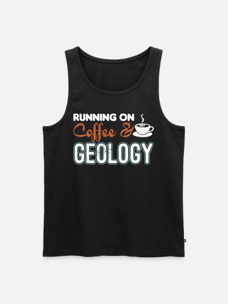Geologist surveyor geology gift - Men's Premium Organic Tank Top - black
