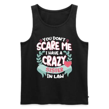 Daughter in law son in law brother in law gift - Men's Premium Organic Tank Top - black - Front - Michal (187cm)