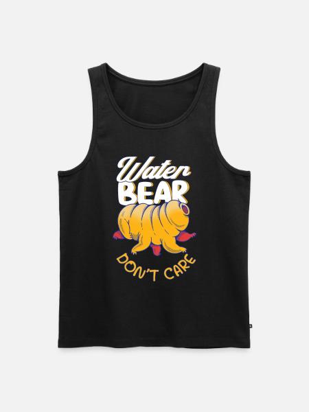 Biologist water bear tardigrade gift - Men's Premium Organic Tank Top - black