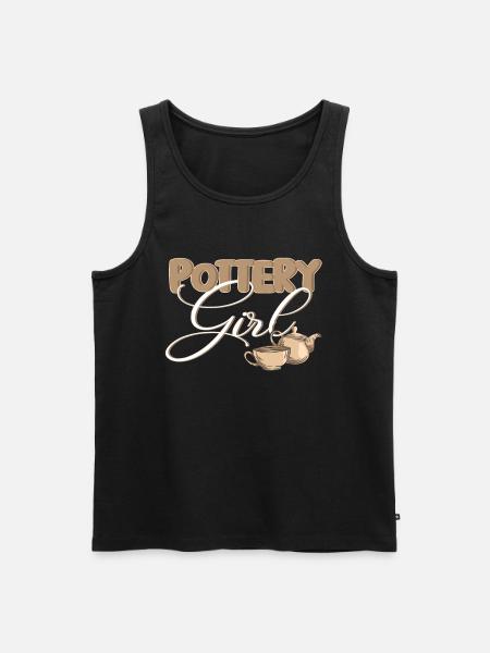 Potter craft pottery gift - Men's Premium Organic Tank Top - black
