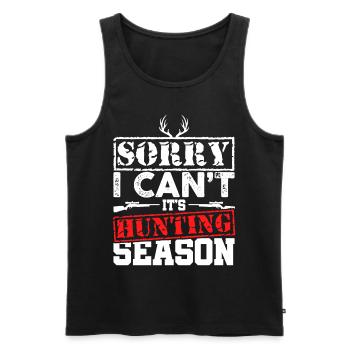 Forester Wild Antlers Deer Hunting Gift - Men's Premium Organic Tank Top - black - Front - Michal (187cm)