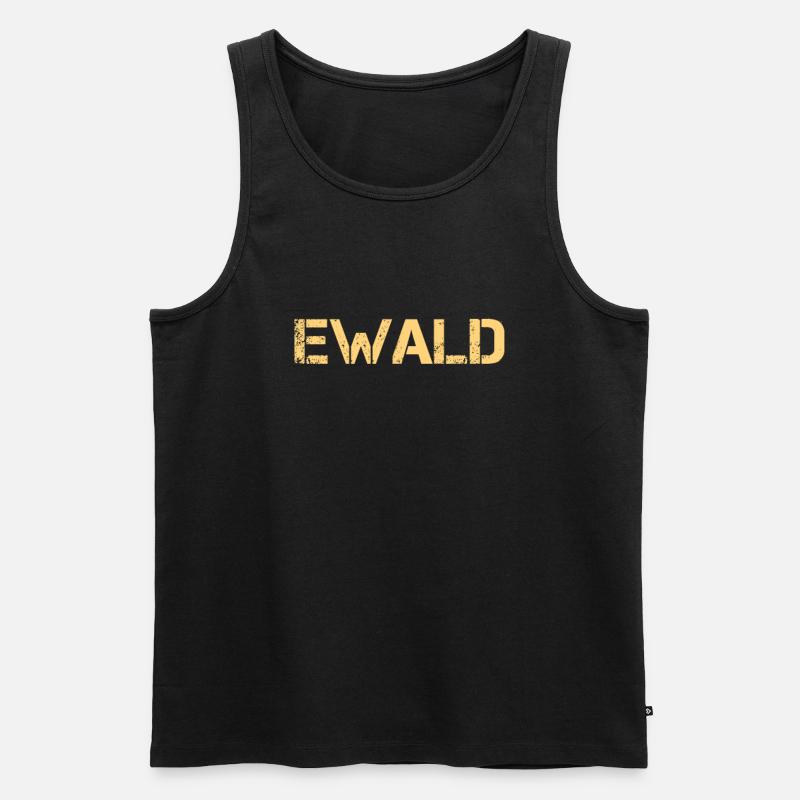 Ewald - Männer Premium Bio Tank Top - Schwarz