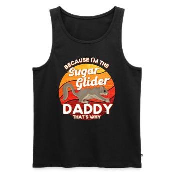 Sugar Glider Short-headed glider - Men's Premium Organic Tank Top - black - Front - AI Model Male 178 light (178cm)