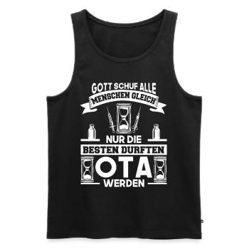 Operationstechnische Assistentin Spruch Geschenk - Männer Premium Bio Tank Top - Schwarz - Vorne - AI Model Male 178 light (178cm)