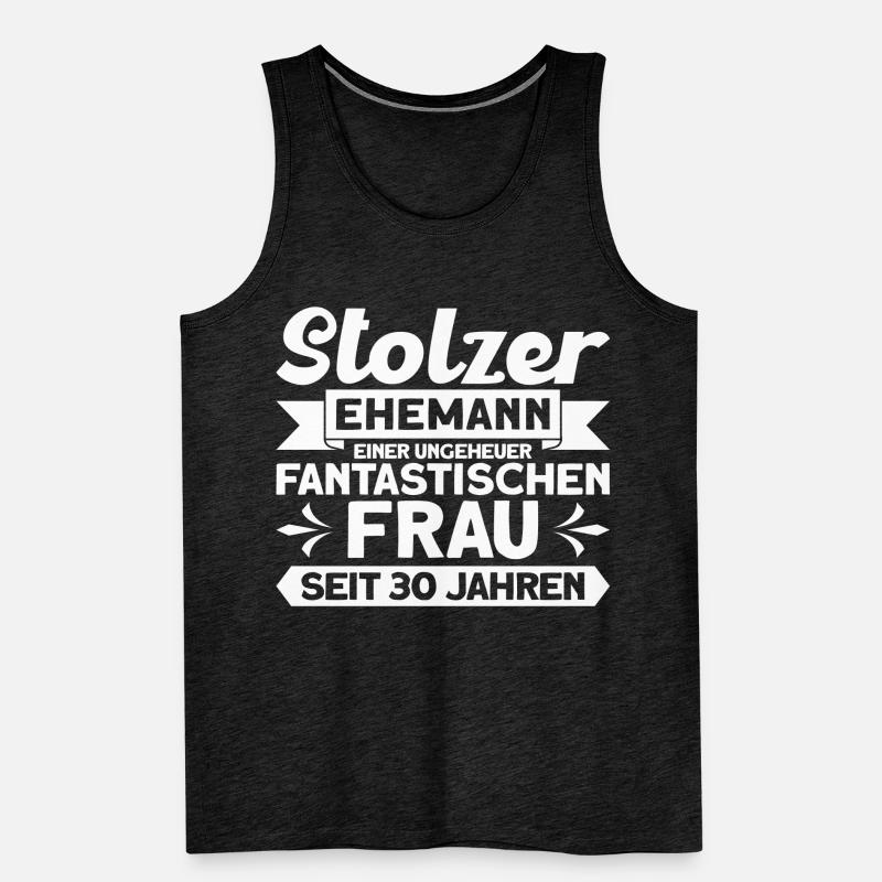 Ehepaar Ehemann Perlenhochzeit Geschenk Männer Premium Bio Tank Top