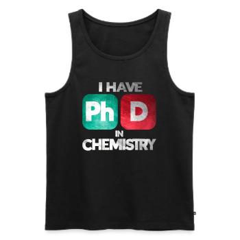 Chemist Chemical Chemistry Gift - Men's Premium Organic Tank Top - black - Front - Michal (187cm)