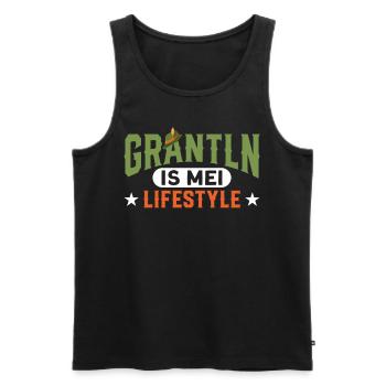 Oberbayern Grantln Grantler Geschenk - Männer Premium Bio Tank Top - Schwarz - Vorne - Michal (187cm)