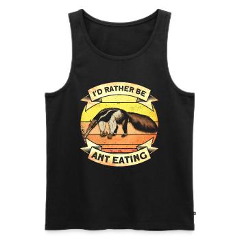 Fourmilière Anteater Wildlife - Débardeur bio Premium Homme - noir - Devant - Michal (187cm)