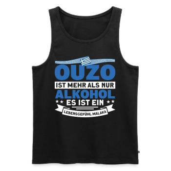 Grieche Griechenland Kos Geschenk - Männer Premium Bio Tank Top - Schwarz - Vorne - Michal (187cm)