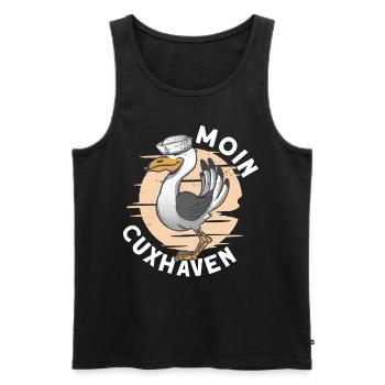 Nordsee Cuxhaven Norddeutschland Geschenk - Männer Premium Bio Tank Top - Schwarz - Vorne - Michal (187cm)