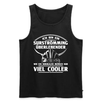 Surströmming Challenge Stinke Hering Surströmming - Männer Premium Bio Tank Top - Schwarz - Vorne - Michal (187cm)