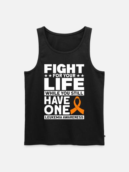 Patient Leukemia Gift - Men's Premium Organic Tank Top - black
