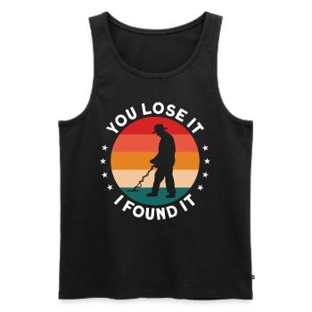 Metalldetektor Sondengänger Sondeln Geschenk - Männer Premium Bio Tank Top - Schwarz - Vorne - Michal (187cm)