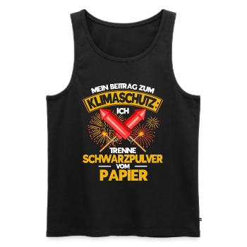 Feuerwerk Feuerwerker Pyrotechniker Geschenk - Männer Premium Bio Tank Top - Schwarz - Vorne - AI Model Male 178 light (178cm)