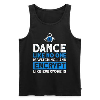 Computerfreak IT Sicherheit Cybersecurity Geschenk - Männer Premium Bio Tank Top - Schwarz - Vorne - AI Model Male 178 light (178cm)
