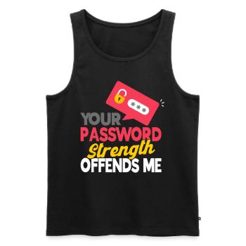 IT Sicherheit Computerfreak Cybersecurity Geschenk - Männer Premium Bio Tank Top - Schwarz - Vorne - AI Model Male 178 light (178cm)