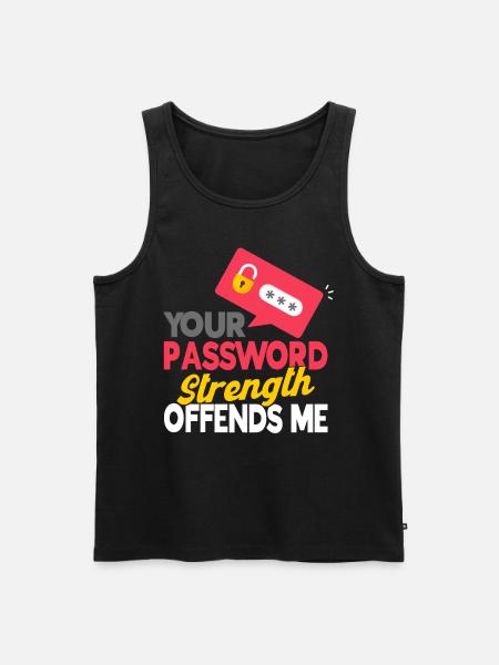 IT Sicherheit Computerfreak Cybersecurity Geschenk - Männer Premium Bio Tank Top - Schwarz
