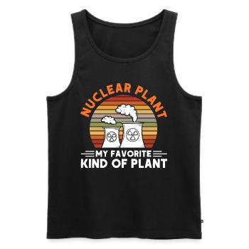 Engineering Degree Nuclear Technology Nuclear Engineer - Men's Premium Organic Tank Top - black - Front - AI Model Male 178 light (178cm)
