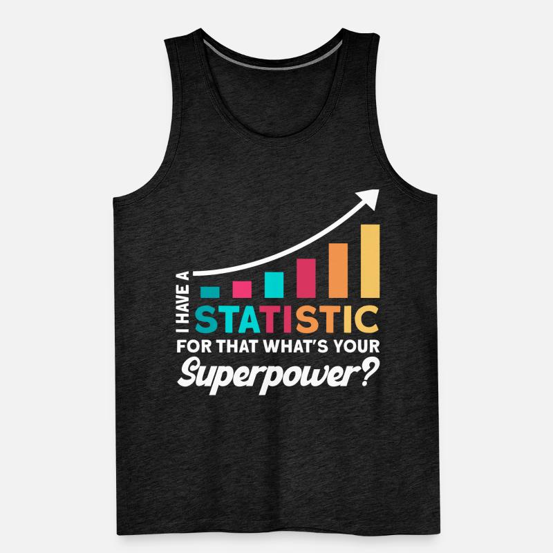 Statistics Analyst Statistician Gift Men's Premium Organic Tank Top