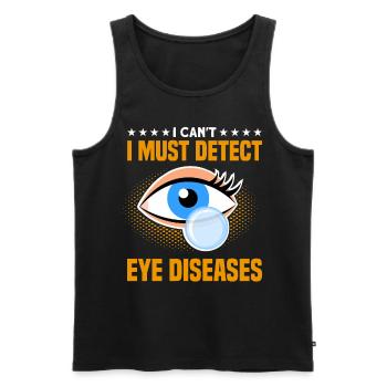 Sehkraft Augenarzt Optometrie Geschenk - Männer Premium Bio Tank Top - Schwarz - Vorne - AI Model Male 178 light (178cm)