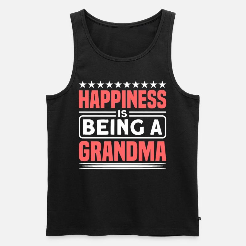 Großmama Großmutter Oma Geschenk - Männer Premium Bio Tank Top - Schwarz