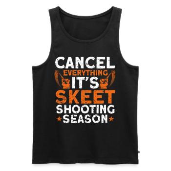 Schütze Ziel Schießen Tontaubenschießen Geschenk - Männer Premium Bio Tank Top - Schwarz - Vorne - AI Model Male 178 light (178cm)