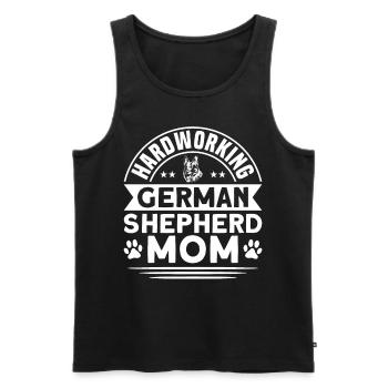 Berger allemand Mama Berger allemand - Débardeur bio Premium Homme - noir - Devant - Michal (187cm)