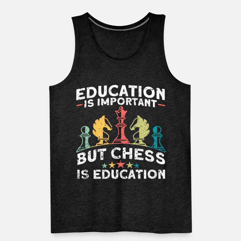 Chess Chess Piece Chess Player Men's Premium Organic Tank Top