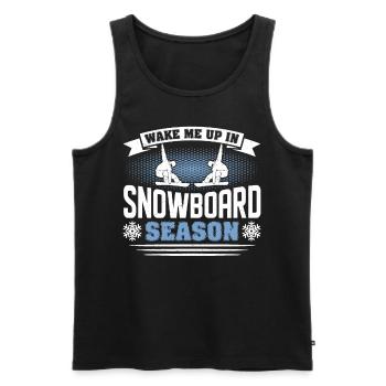 Snowboarder Snowboarden Snowboard - Männer Premium Bio Tank Top - Schwarz - Vorne - AI Model Male 178 light (178cm)