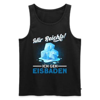 Eisbader Eisschwimmen Eisbaden - Männer Premium Bio Tank Top - Schwarz - Vorne - AI Model Male 178 light (178cm)