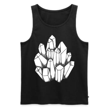 Magischer Edelstein Design Mineral Erz Sammler - Männer Premium Bio Tank Top - Schwarz - Vorne - AI Model Male 178 light (178cm)