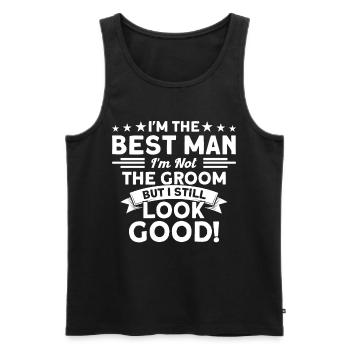 Witnesses Team Best Man Marriage - Men's Premium Organic Tank Top - black - Front - AI Model Male 178 light (178cm)