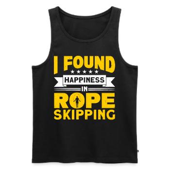 Rope jumping Rope jumping Jump rope - Men's Premium Organic Tank Top - black - Front - AI Model Male 178 light (178cm)