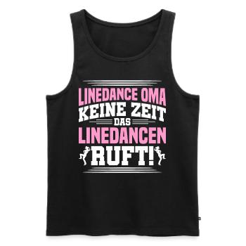 Das Linedance Ruft - Männer Premium Bio Tank Top - Schwarz - Vorne - Michal (187cm)