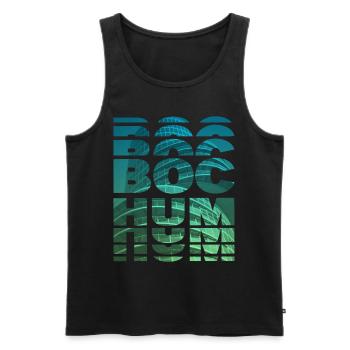 Bochum Deutschland Stadt Skyline Heimat Liebe - Männer Premium Bio Tank Top - Schwarz - Vorne - Michal (187cm)