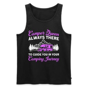Outdoor Camper Campen Wohnwagen Camping - Männer Premium Bio Tank Top - Schwarz - Vorne - Michal (187cm)