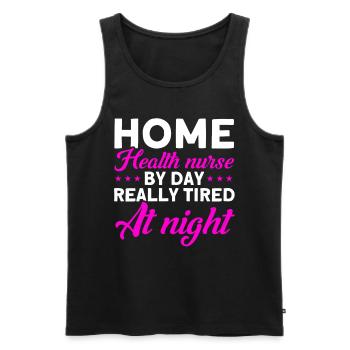 Health Assistance Home Nursing Nurse - Men's Premium Organic Tank Top - black - Front - Michal (187cm)