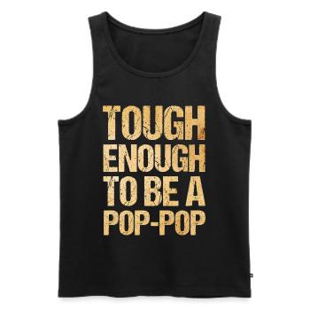 Pop-Pop Grandpa Grandfather Grandfather - Men's Premium Organic Tank Top - black - Front - Michal (187cm)