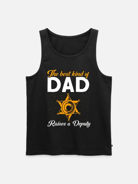 Papa Assistant Sheriff Papa Father - Men's Premium Organic Tank Top - black