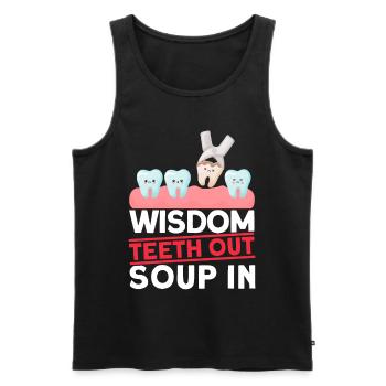 Wisdom Teeth Wisdom Tooth Patient Dentist - Men's Premium Organic Tank Top - black - Front - AI Model Male 178 light (178cm)