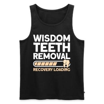 Wisdom Teeth Wisdom Tooth Patient Dentist - Men's Premium Organic Tank Top - black - Front - AI Model Male 178 light (178cm)