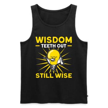 Wisdom Teeth Wisdom Tooth Patient Dentist - Men's Premium Organic Tank Top - black - Front - AI Model Male 178 light (178cm)