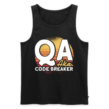 QA Ingenieur QA Tester Software Tester - Männer Premium Bio Tank Top - Schwarz - Vorne - AI Model Male 178 light (178cm)