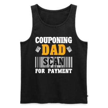 Coupon Shopper Discount Couponer Discount Sale - Men's Premium Organic Tank Top - black - Front - AI Model Male 178 light (178cm)