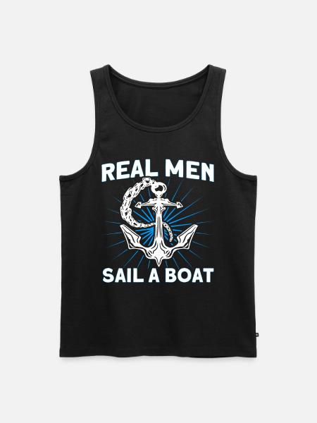 Boat Lovers Boat Captain Captains - Men's Premium Organic Tank Top - black