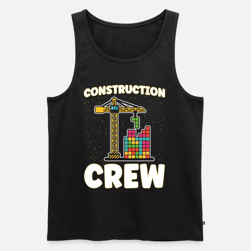 Crew clamping module module - Men's Premium Organic Tank Top - black
