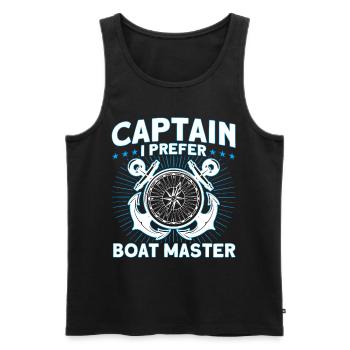 Amateurs de bateau Capitaine de bateau Capitaine Capitaines - Débardeur bio Premium Homme - noir - Devant - Michal (187cm)