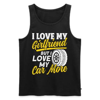 Lustig Autowerkstatt KFZ Mechaniker Autoliebhaber - Männer Premium Bio Tank Top - Schwarz - Vorne - Michal (187cm)